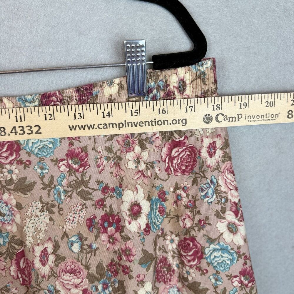 Vtg Sarah K Skirt 18 Floral Midi Boho Hippie Cottage 70s Grandmacore Romantic - Picture 4 of 6